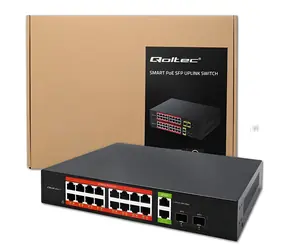 Switch PoE Gigabit 16x RJ-45 / Switch / 2x RJ-45 Uplink / 2x SFP / 1000 Mb/s