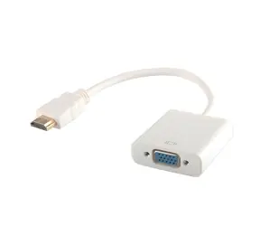 CL-201 bílá / Adaptér / HDMI (M) - VGA (F) / max. 1920×1200