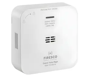 Firesco FCO-850 SA / Detektor CO / Elektrochemický senzor / 85 dB / Baterie 2x AA