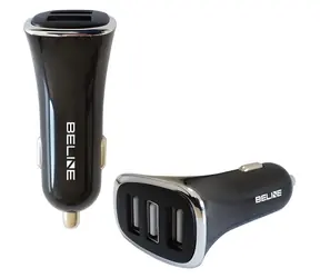 Beline USB autonabíječka 3x USB 4A černá / Autonabíječka / 3x USB-A / 4 A