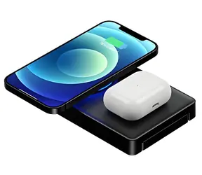 4smarts UltiMag Trident černá / Bezdrátová nabíječka / MagSafe / 3v1 / 20W / iPhone, Apple Watch, AirPods