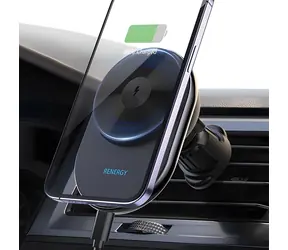 Araree Renergy AM15V MagSafe černá / Držák do auta / Magnetický / 15W bezdrátové nabíjení / Do ventilace
