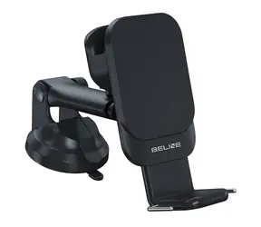 Beline BLNWCH01 černá / Držák do auta / Bezdrátové nabíjení 3v1 / iPhone, Apple Watch & AirPods / 15W