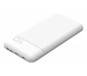 Powerbank PB10 bílá / Powerbanka / 10 000 mAh / Power Delivery 20 W / USB-C