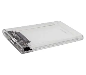 AK-66 transparentní / Externí box pro 2,5" HDD/SSD / USB 3.0 / 5 Gbit/s / plast