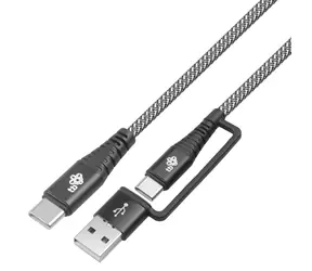 USB-C - USB-C kabel 2v1 s adaptérem USB-A / Datový kabel / 1,2 m