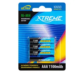 Xtreme AAA (R03) / Nabíjecí baterie / Ni-MH / 1100 mAh / 4 ks