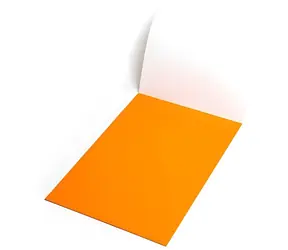 SYMBIO Elektrostatická flipchart fólie 500x700 mm oranžová / Flipchart fólie / 25 ks