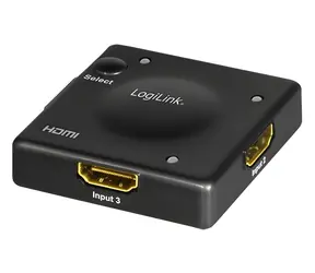HDMI Switch 3x1 černá / Přepínač HDMI / 1080p 60Hz / 7.1 kanálů / 5 W