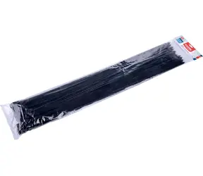 EXTOL-PREMIUM Stahovací pásky na kabely 900x12,4mm černé / 50 ks / nylon PA66 / UV odolné / -40 až 85°C