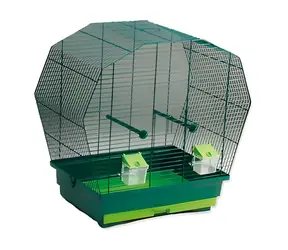 Bird Jewel K6 tmavě zelená / Klec pro ptáky / 57,5x33,5x55 cm / rozteč mřížky 1,1 cm
