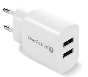 Síťová nabíječka 2x USB bílá / Nabíječka / 2,4 A / 12 W