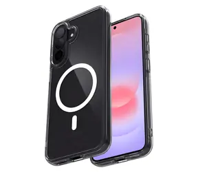 Crong Hybrid Clear transparentní / Kryt / Samsung Galaxy A37, A36 / MagSafe / Hybridní