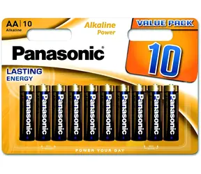 Panasonic Alkaline Power LR6APB/10BW / Alkalická baterie / AA / 1,5 V / 10 ks / Blistr