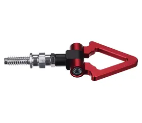 SIXTOL CAR TOW HOOK 1 červené / Tažné oko / Závit M16 × 3,0 / Hliníková slitina