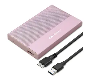 Rámeček pro HDD/SSD 2,5" růžový / USB rámeček / SATA / USB 3.0 / 5 Gb/s / max. 2 TB