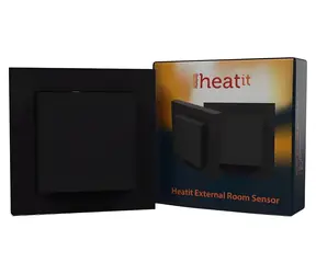 Heatit Externí teplotní senzor černá / Senzor teploty / pro termostaty