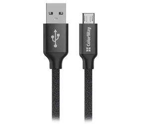 Colorway černá / Datový kabel / USB-A - Micro USB / 2,4 A / 2 m