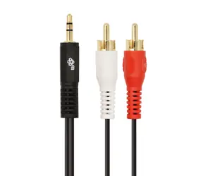 TB Touch Jack 3,5mm - 2x RCA M/M černá / Audio kabel / 1,5 m