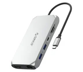 Orico USB-C Hub 12v1 / USB-C hub / PD 100W / USB-A 3.1 / 2x HDMI 4K60Hz / DP 4K60Hz / microSD/SD