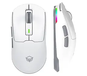 Meetion GW24 bílá / Herní myš / optická / 8000 DPI / Tri-Mode / RGB