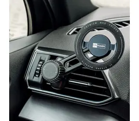 ER Magnetic Vent Mount s ramínkem černá / Magnetický držák do auta / do ventilační mřížky / univerzální