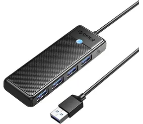 Orico USB hub 4x USB-A černá / USB hub / 4x USB-A 3.0 / 5 Gbps