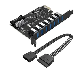 Orico PVU3 černá / PCIe rozšiřující karta / 7x USB 3.0