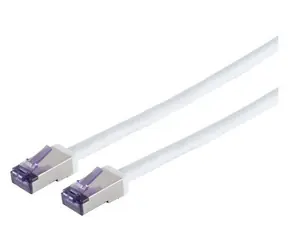 Lanview HIGH-FLEX Cat6a S/FTP bílá / Síťový kabel / RJ-45 / 0,5 m / PoE