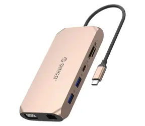 Orico USB-C hub 12v1 / USB hub / USB-C PD 100W / 2x HDMI 4K 60Hz / VGA 1080p / microSD/SD