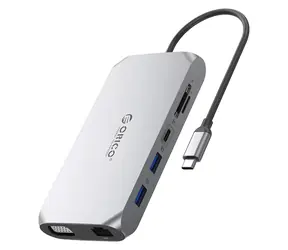 Orico USB-C hub 12v1 / USB-C hub / PD 100W / 2x HDMI 4K 60Hz / VGA / SD/microSD