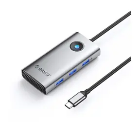 Orico USB-C Hub 6v1 / Dokovací stanice / 3x USB-A 3.0 / USB-C PD 100W / HDMI 4K 30Hz / RJ45 2.5G Ethernet