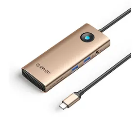 Orico USB-C hub 8v1 / USB-C hub / 2x USB-A 3.0 / USB-C PD 100W / HDMI 4K 60Hz / RJ45 Gigabit