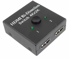 PremiumCord HDMI switch 2:1/1:2 černá / HDMI přepínač / obousměrný / 4K / Full HD 1080p