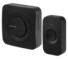 EMOS P5728 černá / Bezdrátový zvonek / dosah 180 m / 52 melodií / 433 MHz