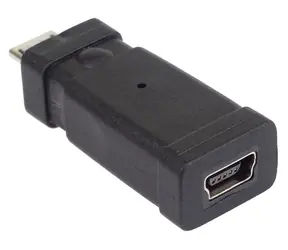 PremiumCord USB redukce Mini 5PIN/female - Micro USB/male / Redukce / Černá
