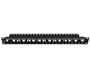 Schrack AMPARO HSER0240SP / Patch panel / 19" / 24x Keystone SFA/SFB / 1U / neosazený