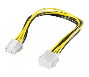 PremiumCord Prodlužovací napájecí kabel EPS 8 pin / Napájecí kabel / 28 cm