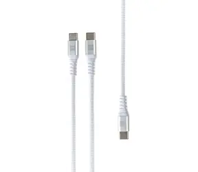 ER POWER USB-C rozbočovací kabel bílá / Rozbočovací kabel / 3x USB-C / 1,5 m