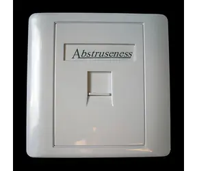 DATACOM WALL plate rámeček pro 1 keystone bílá / Rámeček / 80x80 mm / pod omítku / protiprachová zábrana