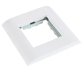 Solarix SXF-R-2-WH bílá / Rámeček / pro moduly French style / 80x80 mm / pod omítku i na omítku