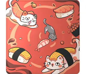 Dark Project Sushi Cats Pro L / Herní podložka pod myš
