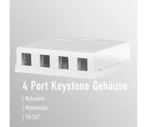 EFB Keystone / Přípojná krabice / 4 porty / na stěnu