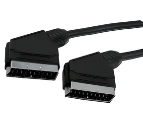 MediaRange černá / SCART kabel / Samec-samec / 1,4 m