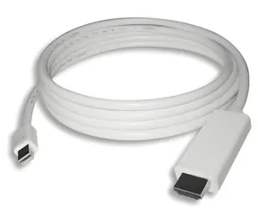 PremiumCord Kabel mini DisplayPort 1.2 – HDMI 2.0 bílá / Kabel / 4K 60Hz / M/M / 2 m
