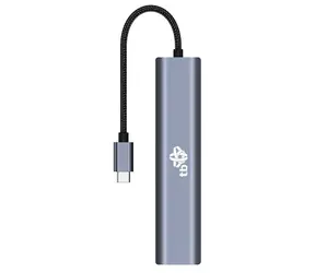 TB Touch USB-C hub 6v1 šedá / Hub / HDMI / RJ-45 / USB 3.1 / PD