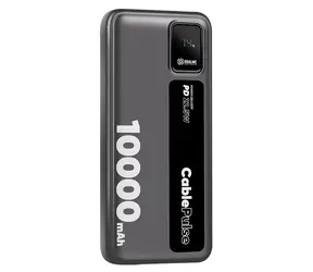 OBAL:ME CablePulse 10000mAh 22,5W černá / Powerbanka / integrované kabely / USB-C / USB-A