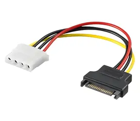 PremiumCord Napájecí redukce Molex - SATA / Redukce / 5,25" Molex (F) - SATA (M)