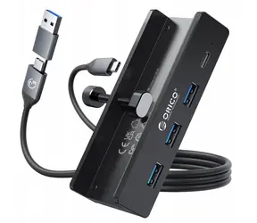 Orico USB-C Hub černý / Hub USB / 5Gbps / 3x USB-A / 15W / šroubovací