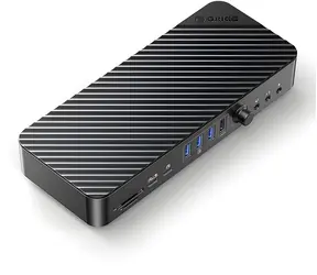 Orico USB-C dokovací stanice / Dokovací stanice / USB-C 10 Gbps / 2x DP 4K / HDMI 4K / PD 60W / 6x USB-A